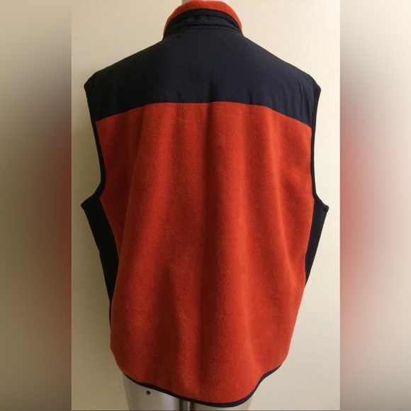 American Eagle Outfitters AE Performance XL Vest Fleece Full Zip Rust Orange - Picture 3 of 8